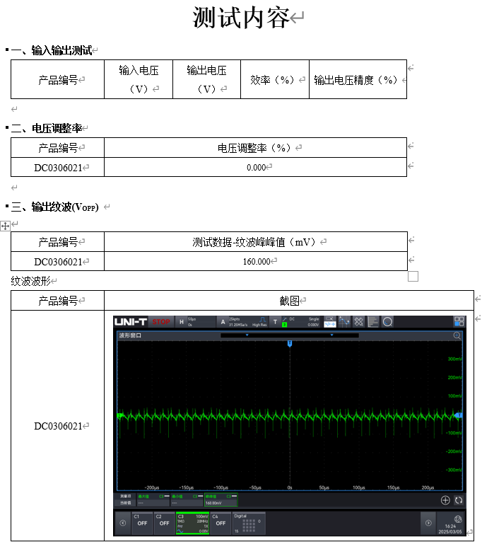 自动生成的测试报告